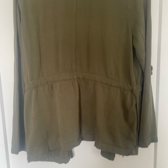 Peace & Pearls Olive Green Jacket Size S - Picture 7 of 9